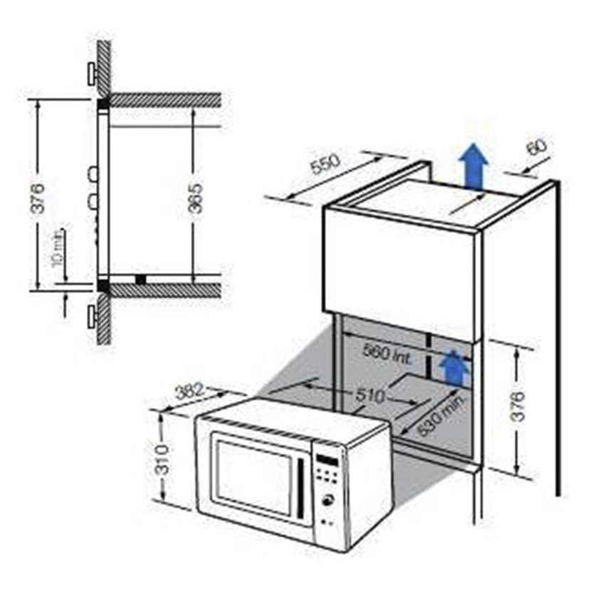 Lò vi sóng Fagor MW4-23 EGX - Hàng chính hãng
