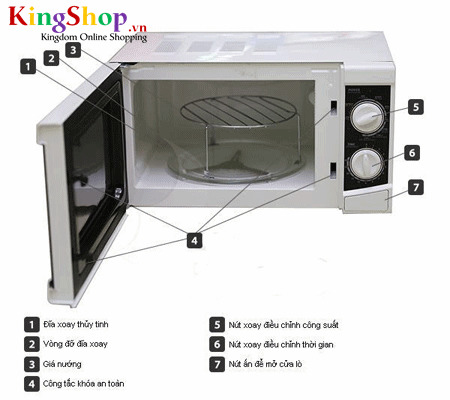 Lò vi sóng Goldsun MWO-G20KE2 - Dung tích 20 Lít - Hàng chính hãng