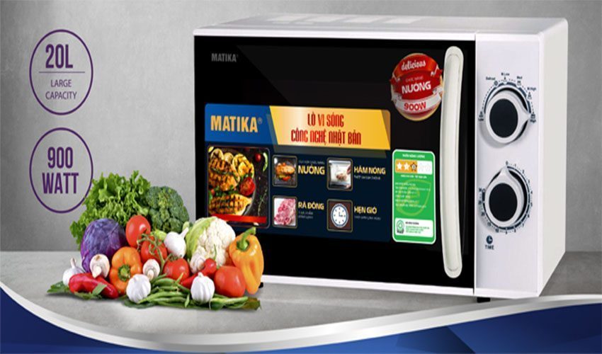 Dung tích và công suất của Lò vi sóng Matika MTK-9220