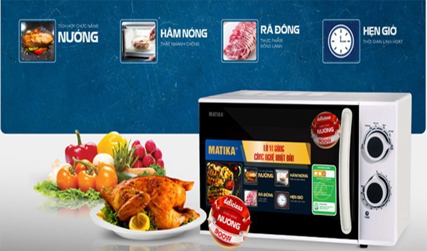 Ứng dụng của Lò vi sóng Matika MTK-9220