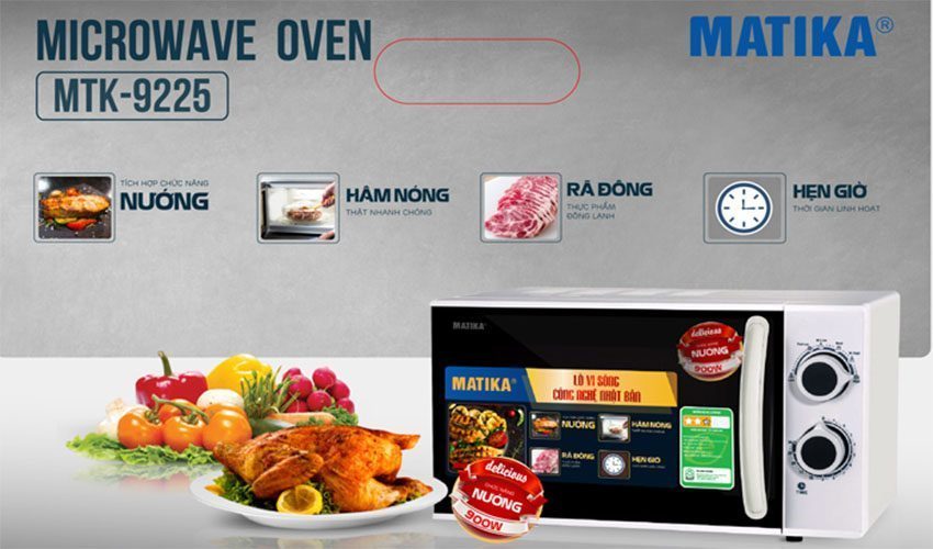 Lò vi sóng Matika MTK-9225 - Hàng chính hãng