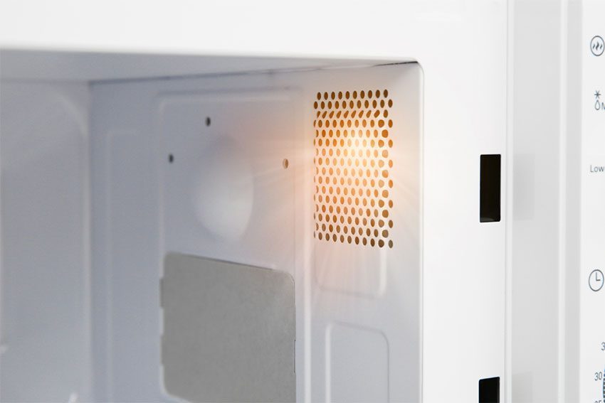 Hệ thống đèn chiếu sáng bên trong khoan lò