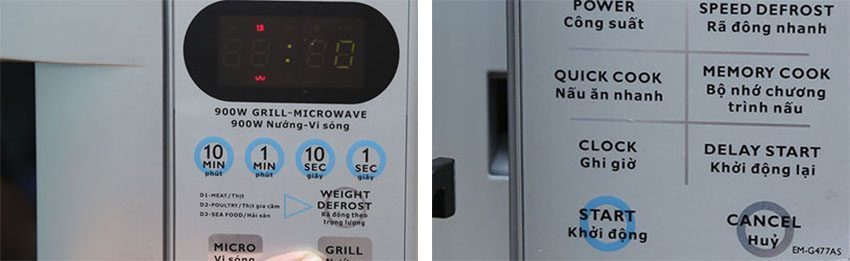 Lò vi sóng Sanyo EM-G477AS 25 lít  - Hàng chính hãng