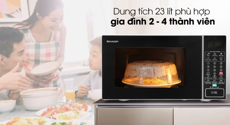 Lò vi sóng Sharp R-370VN-S - Hàng chính hãng