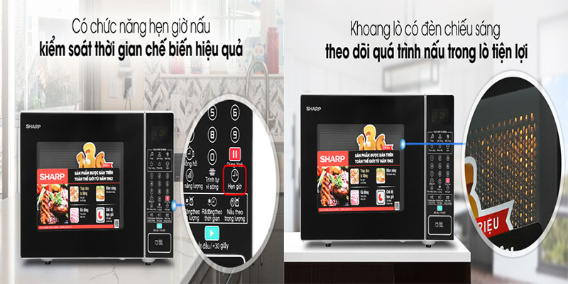 Lò vi sóng Sharp R-370VN-S - Hàng chính hãng