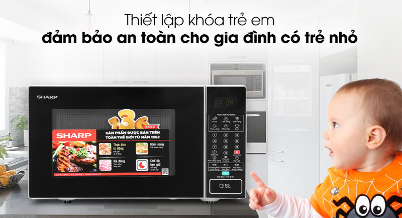 Lò vi sóng Sharp R-370VN-S - Hàng chính hãng