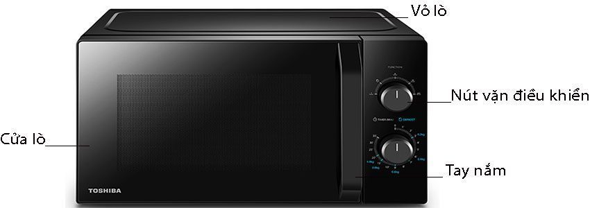 Lò vi sóng Toshiba MW2-MM21PC(BK) - Hàng chính hãng