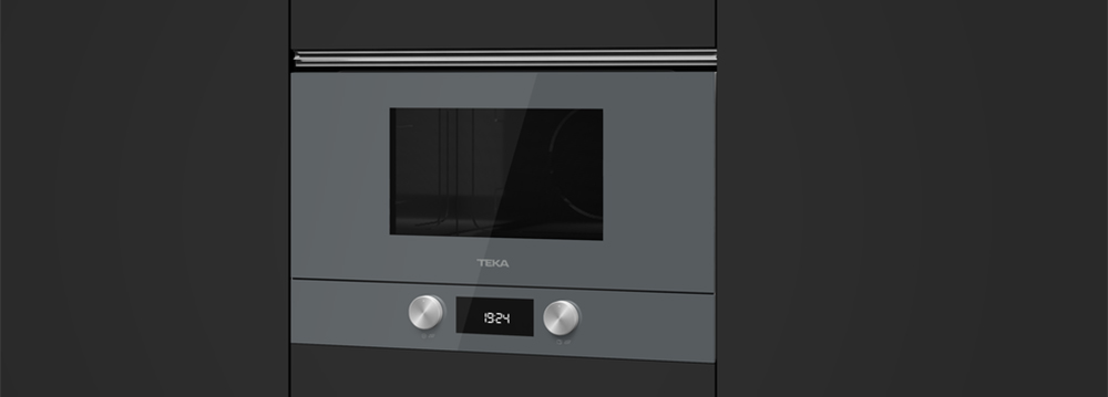 Lò vi sóng kết hợp nướng 22 lít Teka ML 8220 BIS L - Steam Grey  - Hàng chính hãng
