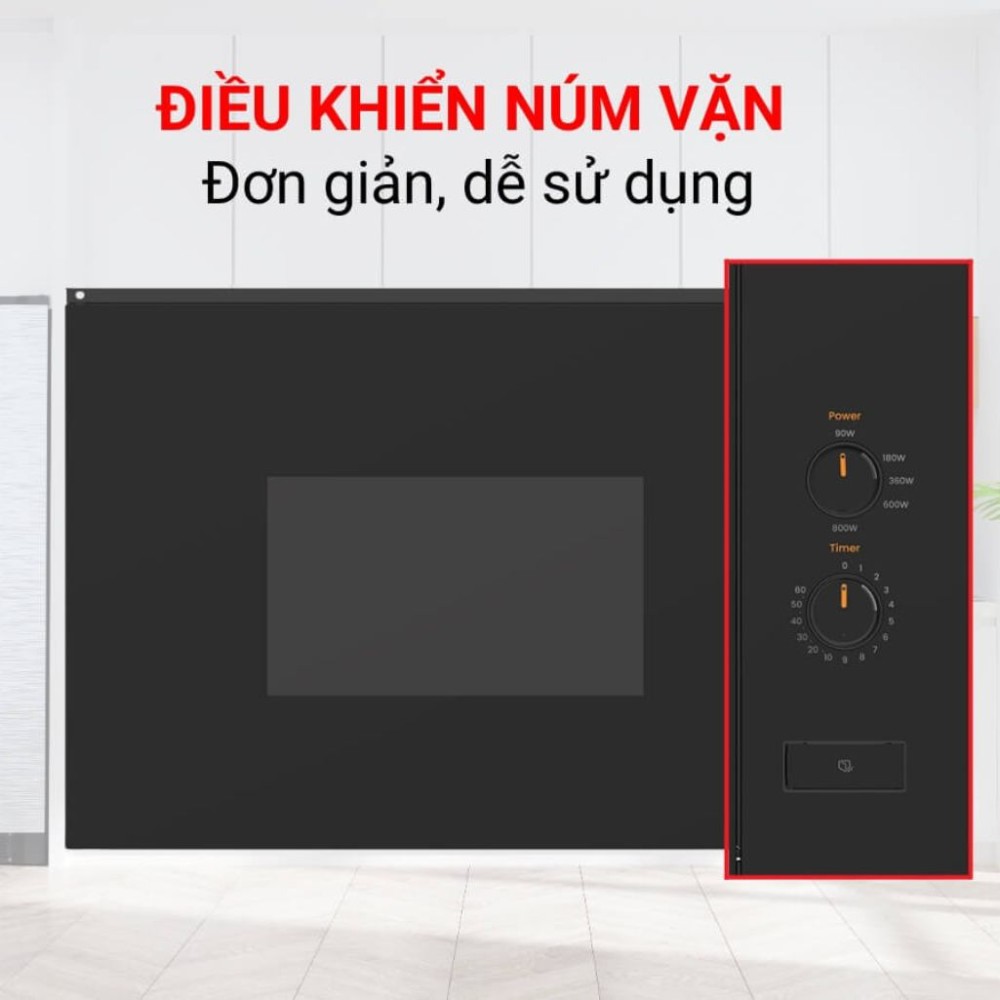 Lò vi sóng âm tủ Comfee 20 lít CMW-S20KB - Hàng chính hãng