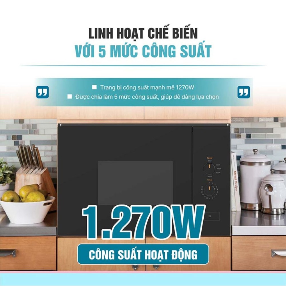 Lò vi sóng âm tủ Comfee 20 lít CMW-S20KB - Hàng chính hãng