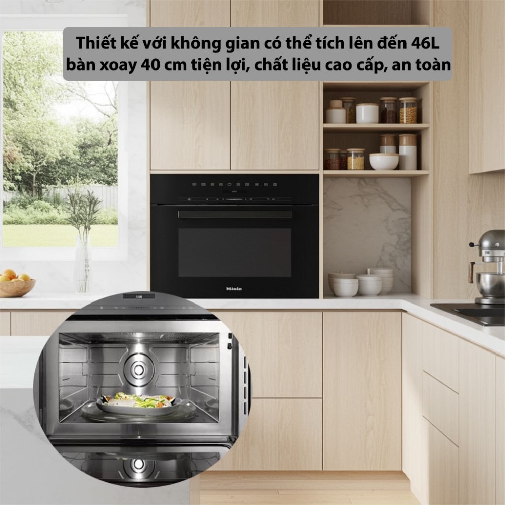 Lò vi sóng âm tủ Miele M-7244-TC - Hàng chính hãng