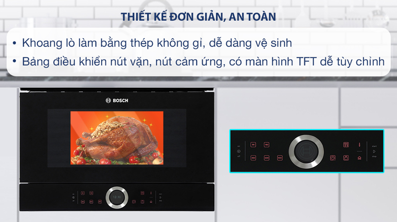 Bảng điều khiển nút vặn kết hợp cảm ứng sang trọng
