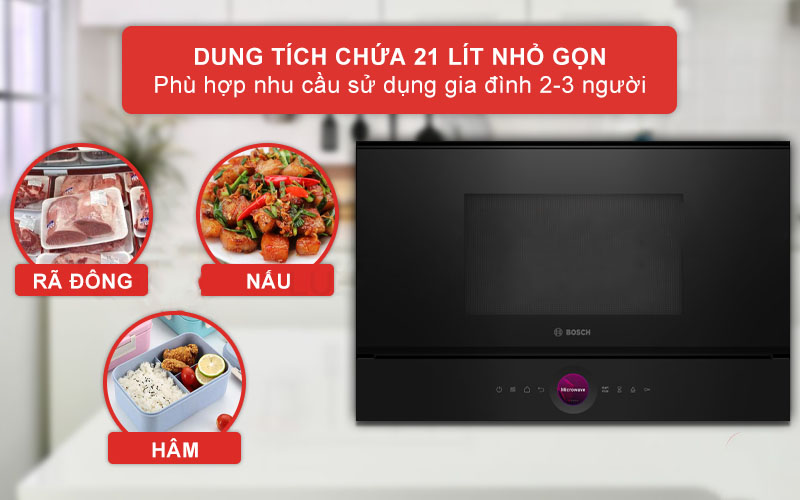 Lò vi sóng có nướng Bosch BER7321B1 - Hàng chính hãng
