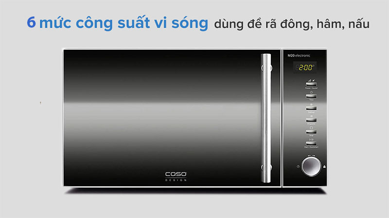 Lò vi sóng có nướng Caso M20 Electronic - Hàng chính hãng
