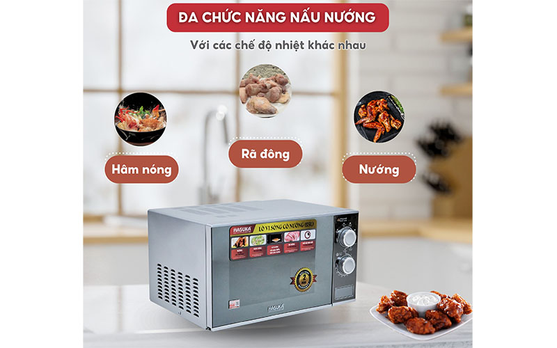 Lò vi sóng có nướng Hasuka HSK-256  - Hàng chính hãng