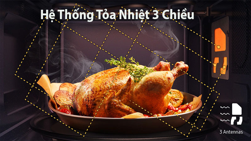 Lò vi sóng có nướng Samsung BeSPOKE MG23T5018CE/SV - Hàng chính hãng