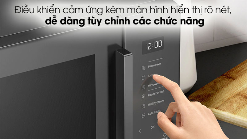 Lò vi sóng có nướng Samsung MG30T5018CK/SV - Hàng chính hãng