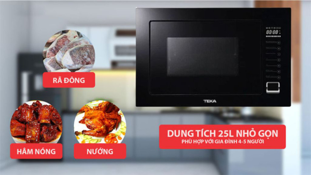 Lò vi sóng có nướng Teka MWE 259 FI-BK - Hàng chính hãng