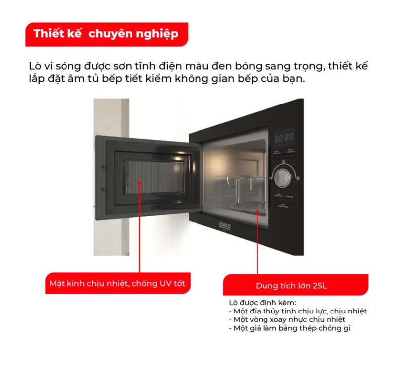 Dung tích 25 lít đáp ứng nhu cầu sử dụng của gia đình 2-5 người