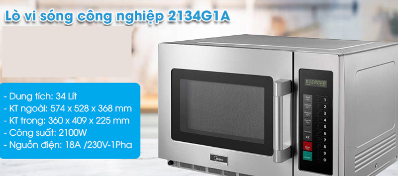 Lò vi sóng công nghiệp Midea 2134G1A - 34L - Hàng chính hãng
