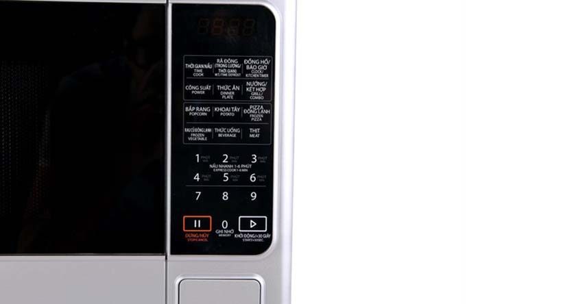 Bảng điều khiển của lò vi sóng điện tử Toshiba ER-SGS20(S)VN (20L) 