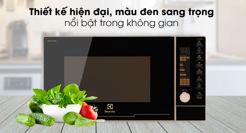 Thiết kế sang trọng của Lò vi sóng kết hợp nướng Electrolux EMG25D89GGP