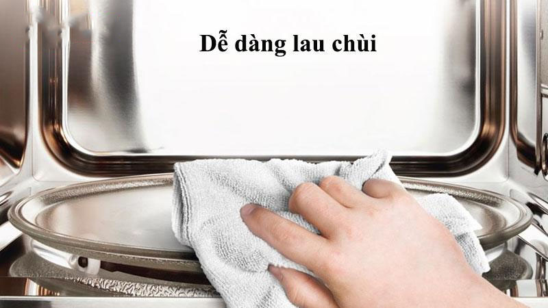 Thiết kế khoang lò của Lò vi sóng kết hợp nướng Electrolux EMG25D89GGP