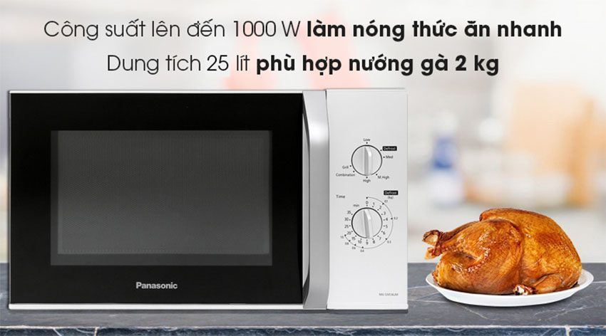 Lò vi sóng kết hợp nướng Panasonic NN-GM34JMYUE - Hàng chính hãng