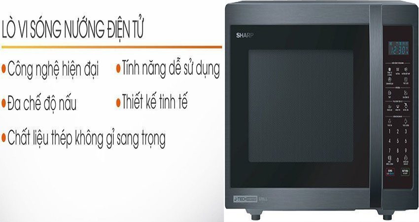 Lò vi sóng kết hợp nướng Sharp R-C727XVN-BTS - Hàng chính hãng