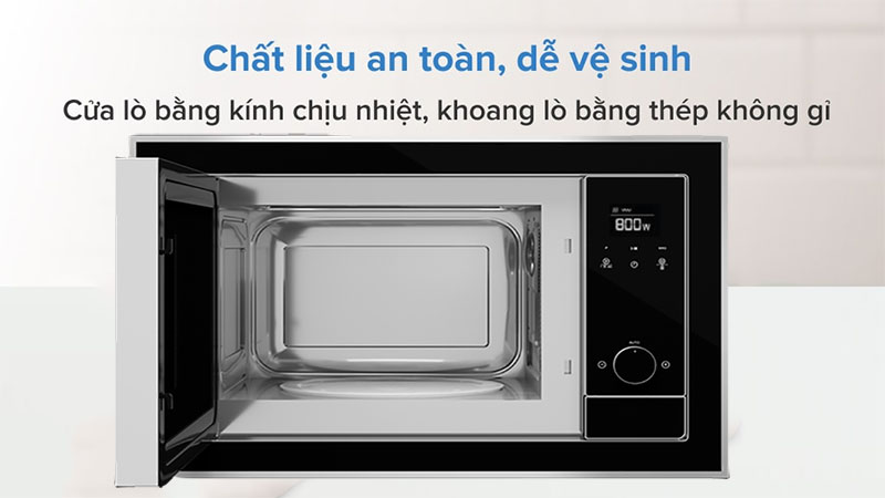 Thiết kế khoang lò của Lò vi sóng kết hợp nướng Teka ML 8200 BIS BK 