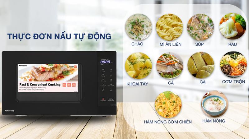 Lò có nhiều thực đơn phong phú cho bạn chế biến món ăn theo yêu thích