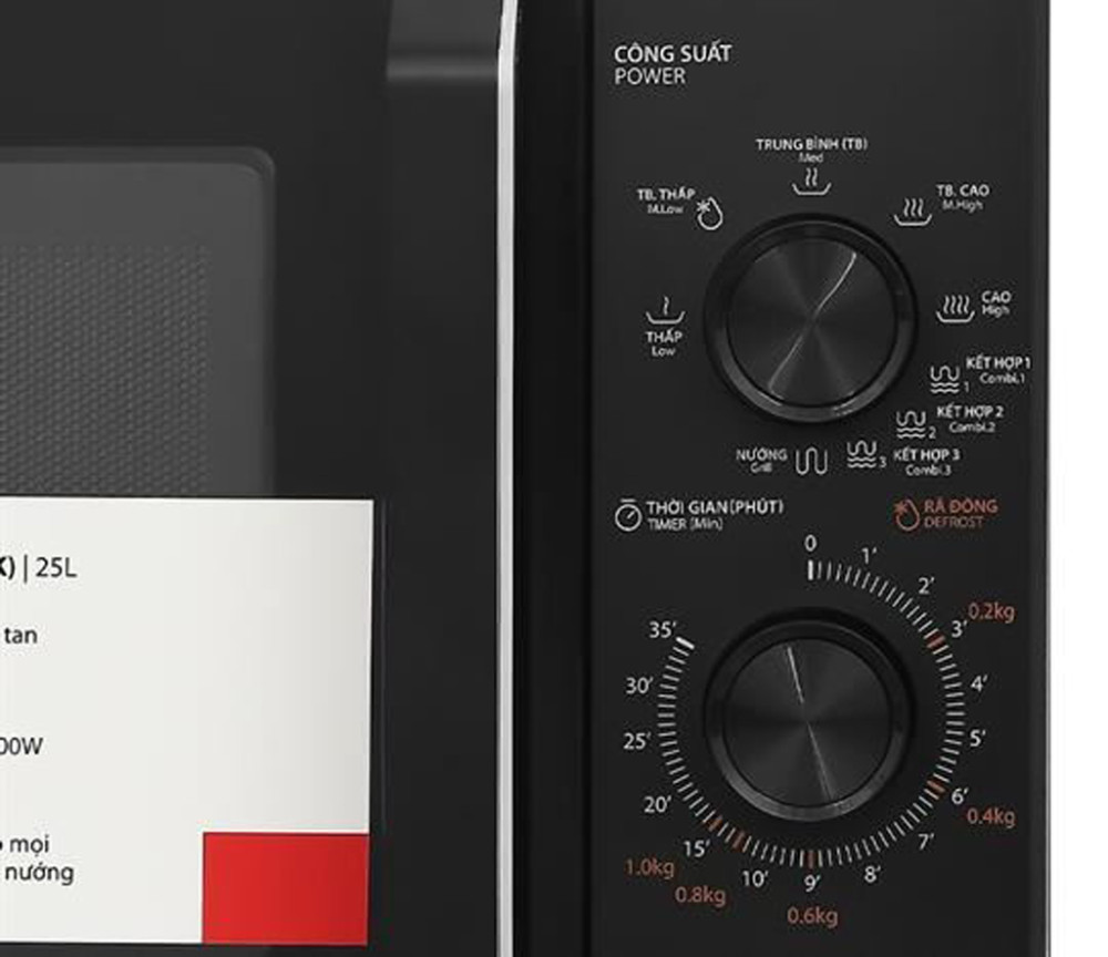 Lò vi sóng Toshiba 25 lít MW3- MG25PE(BK) - Hàng chính hãng