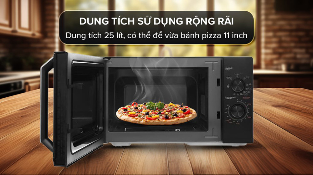 Lò vi sóng Toshiba 25 lít MW3- MG25PE(BK) - Hàng chính hãng