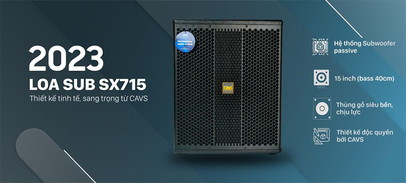 Loa Sub CAVS SX715 - Hàng chính hãng