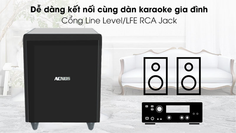 Loa Sub điện Acnos SW-301 - Hàng chính hãng