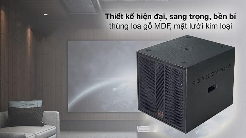 Thiết kê của Loa Sub điện Lovina SD016