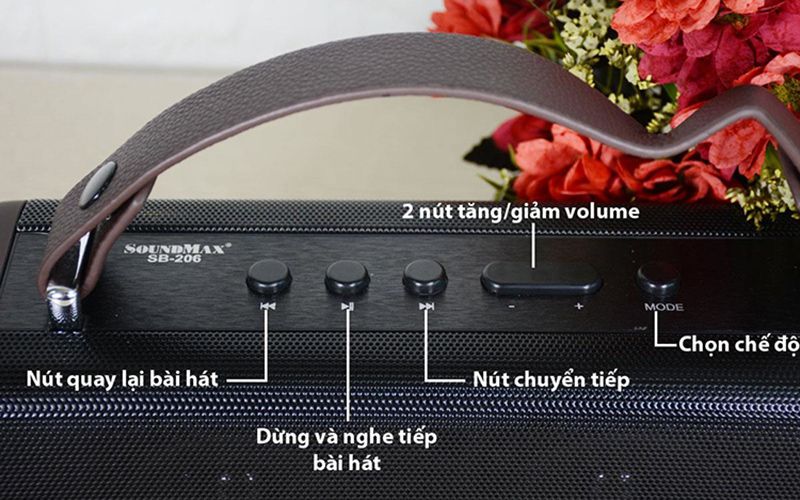 Loa Bluetooth Soundmax SB-206 - Hàng chính hãng