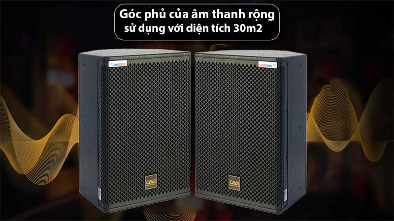 Góc phủ âm thanh rộng của Loa đồng trục CAVS CM12