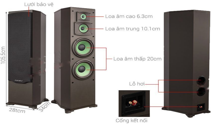 Loa đứng Paramax F-1000 new - Hàng chính hãng