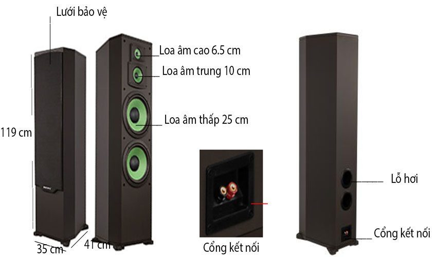 Loa đứng Paramax F-2000 new - Hàng chính hãng