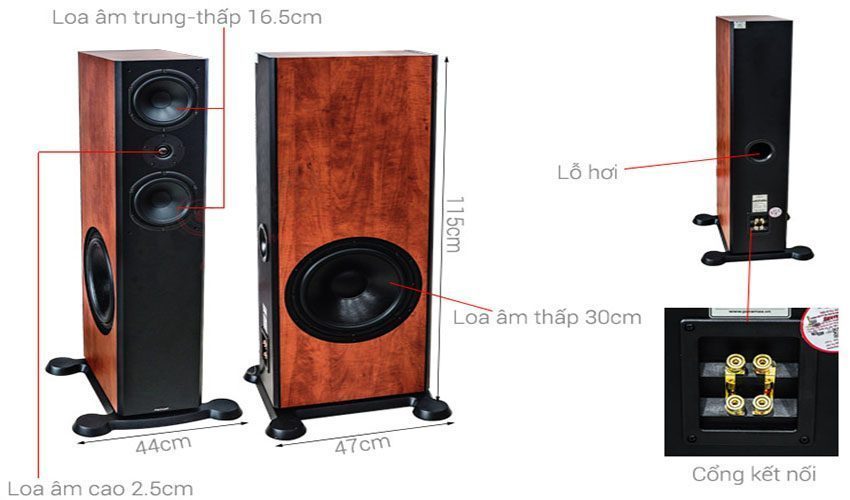 Loa đứng Paramax Platinum D-88 - Hàng chính hãng