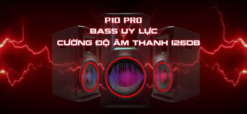 Cường độ âm thanh của Loa full CAVS P10 PRO