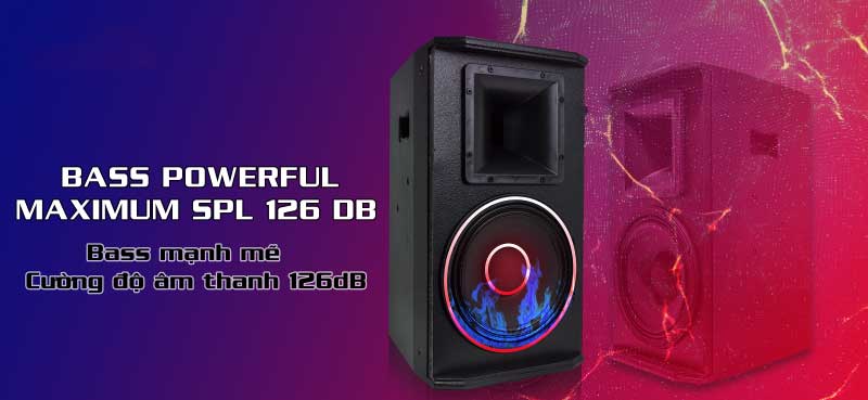 Cường độ âm thanh của Loa full CAVS XB10
