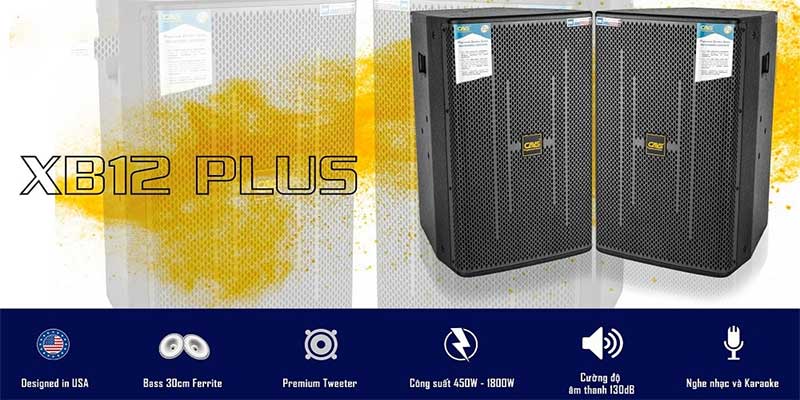 Loa full CAVS XB12 Plus - Hàng chính hãng