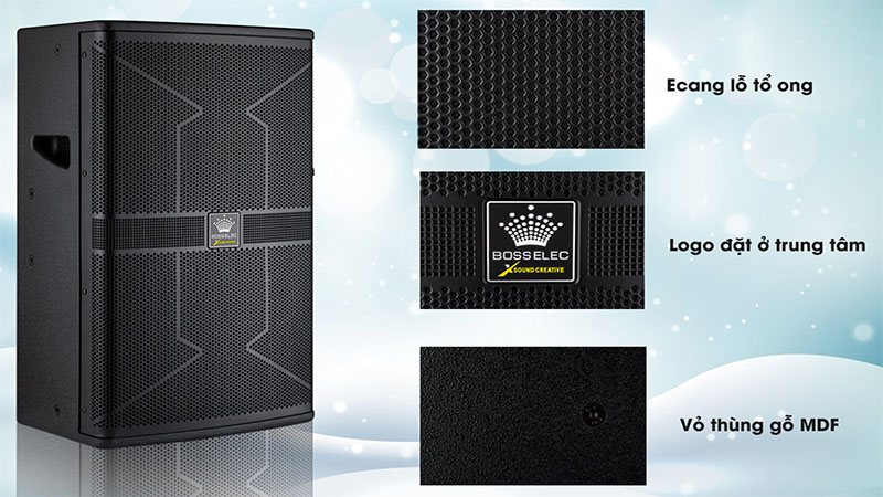 Loa fullranger VinaKTV BossElec M-12 - Hàng chính hãng