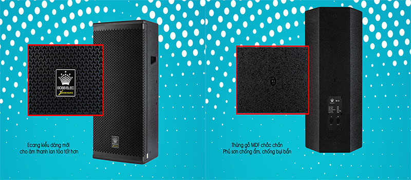 Loa fullranger VinaKTV Bosselec SK–12 - Hàng chính hãng