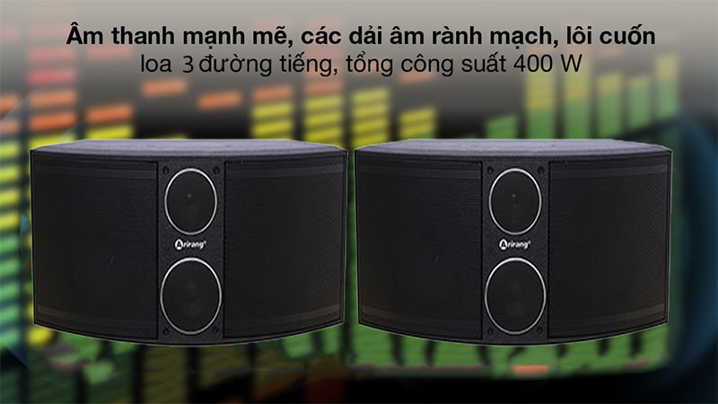 Hệ thống loa của Loa karaoke Arirang S-808