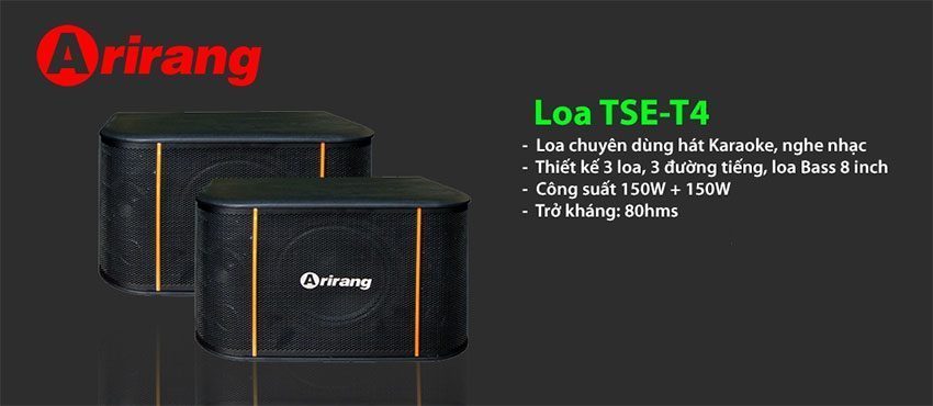 Loa karaoke Arirang TSE-T4 - Hàng chính hãng