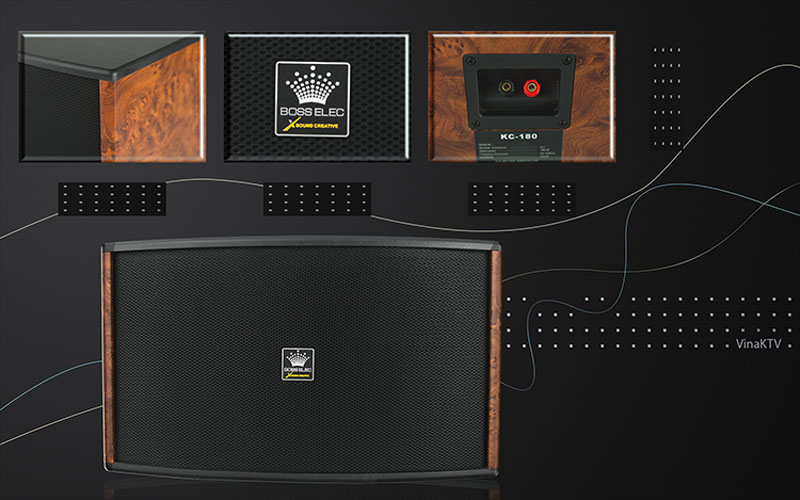 Loa karaoke VinaKTV Bosselec KC-180 - Hàng chính hãng