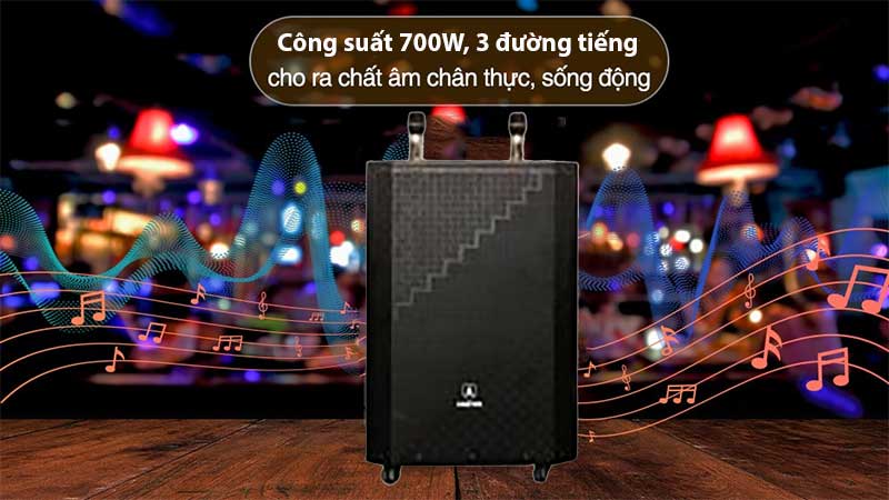 Loa karaoke di động Asanzo AK50 - Hàng chính hãng